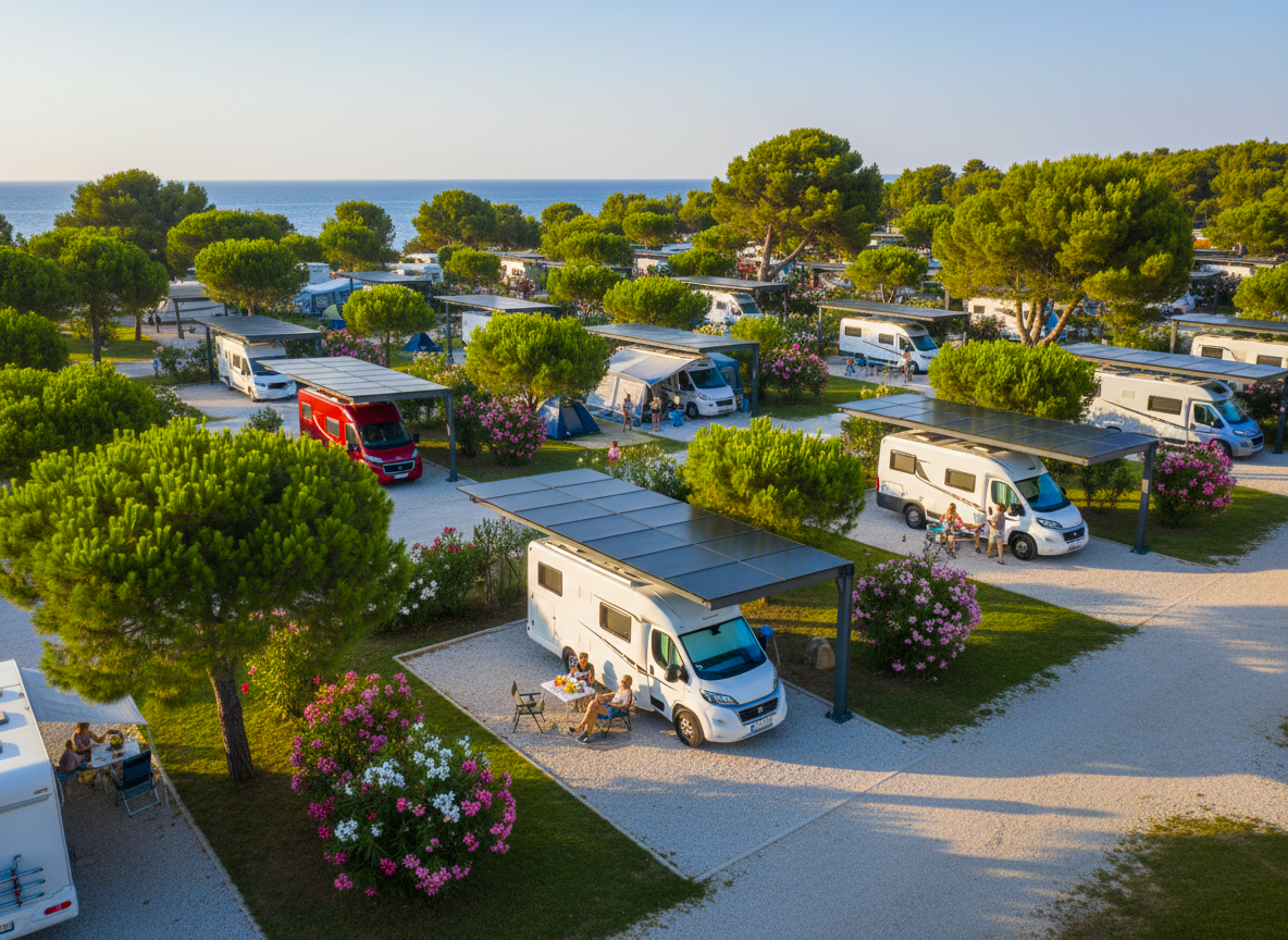 Carport Central Camper per camper e mezzi alti - Msolar